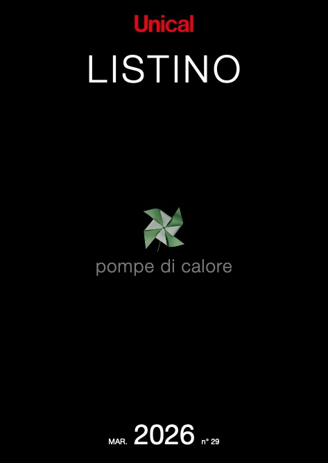 Unical - Price list POMPE CALORE