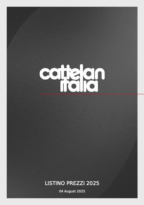 Cattelan Italia - Listino prezzi 2025