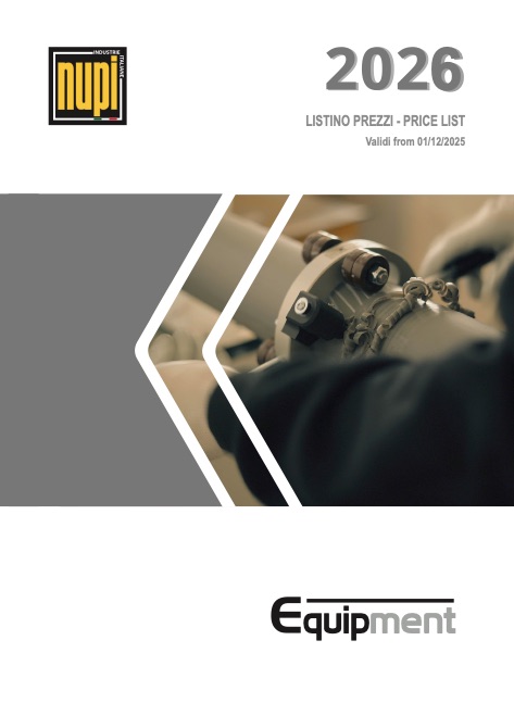 Nupi Industrie Italiane - Listino prezzi EQUIPMENT
