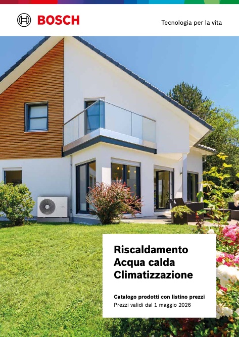Bosch Termotecnica - Listino prezzi Maggio 2026