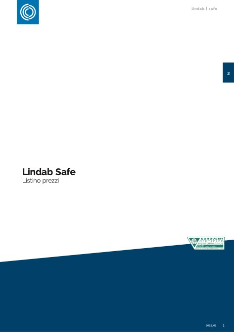 Lindab - Liste de prix 2 - Safe