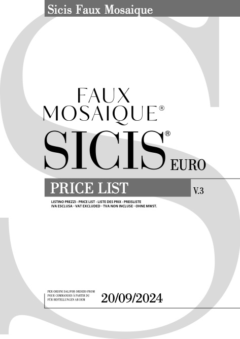 Sicis - Listino prezzi Faux Mosaique (V3)