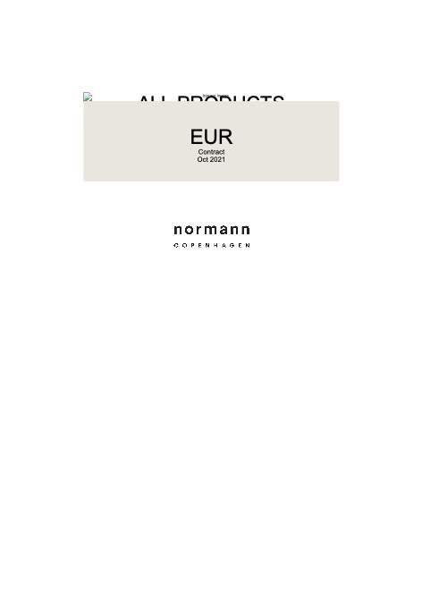 Normann Copenhagen - Прайс-лист Contract