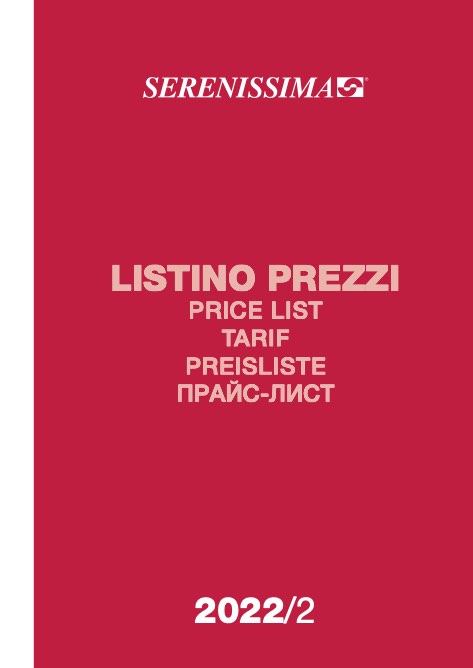 Serenissima - Liste de prix 2022 rev1