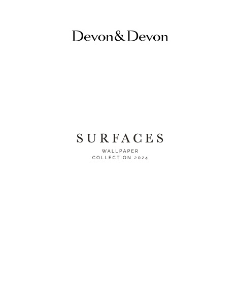 Devon&Devon - Listino prezzi Surfaces - Wallpaper (Rev. 2025)