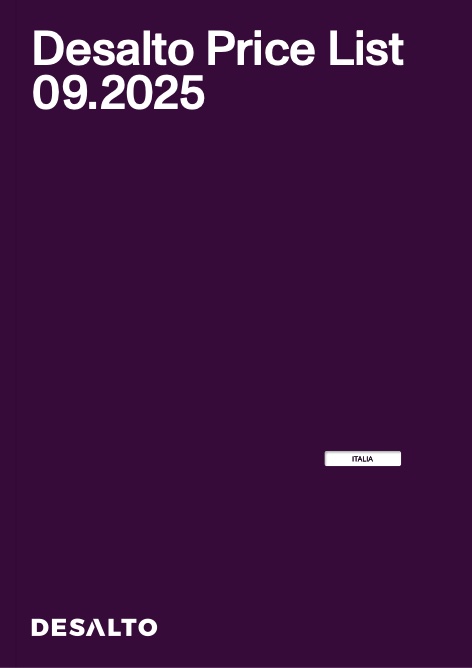 Desalto - Listino prezzi 09-2025