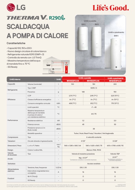 Lg Electronics - Catalogo Scaldacqua