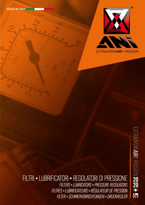 Ani - Catalogo FILTRI • LUBRIFICATORI • REGOLATORI DI PRESSIONE