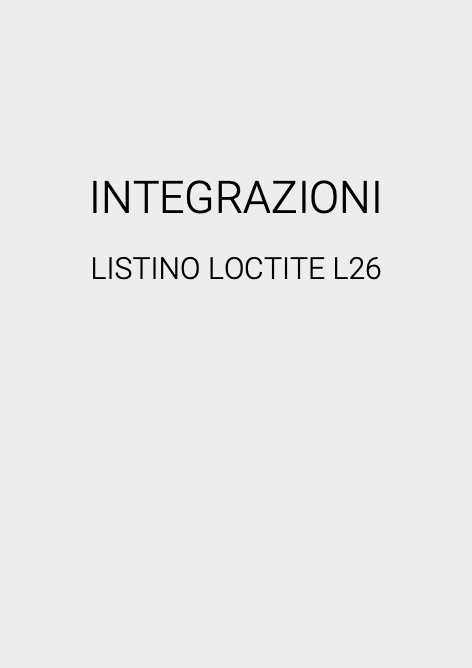 Fimi - Price list INTEGRAZIONI