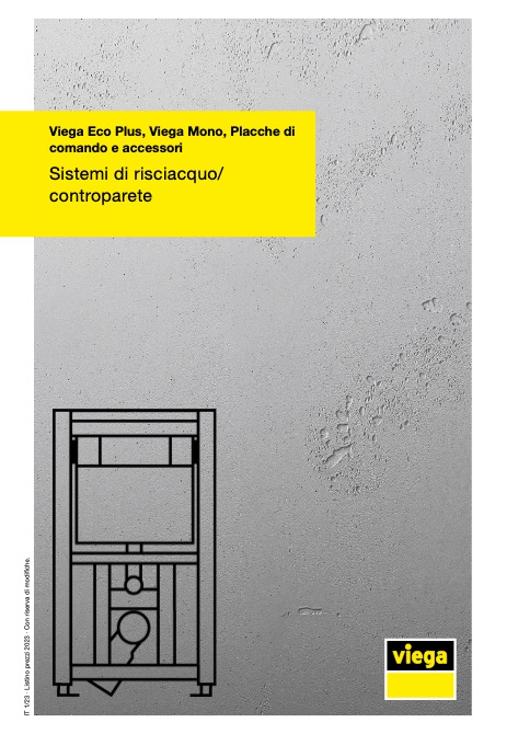 Viega - Lista de precios ­Viega­­Eco­P­lus,­­Viega­M­ono, ­Placche ­di­ comando ­e ­accessori - Sistemi di risciacquo/ controparete