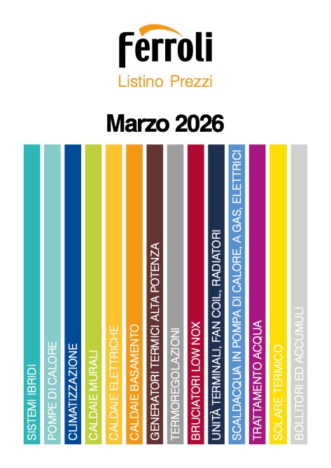 Ferroli - Liste de prix Marzo 2026
