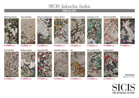 Sicis - Price list Jakuchu Index