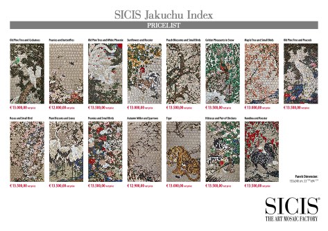 Sicis - Listino prezzi Jakuchu Index