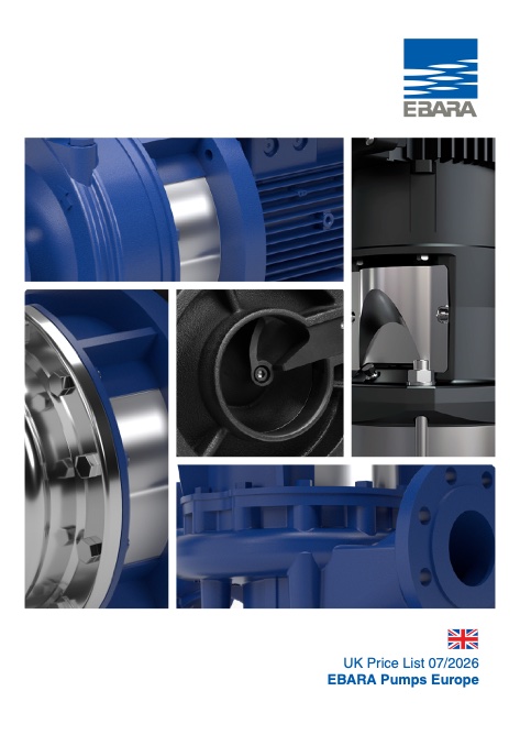 Ebara Pumps Europe - Listino prezzi 09/2026