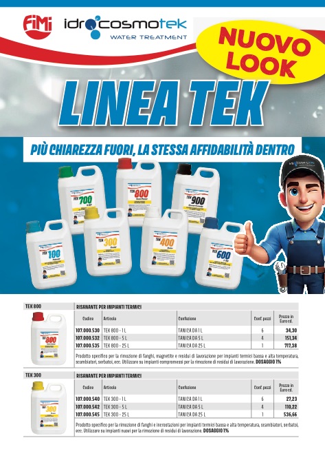 Fimi - Liste de prix LINEA TEK