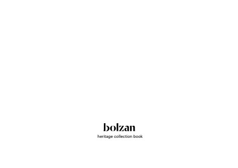 Bolzan - 目录 Heritage collection book