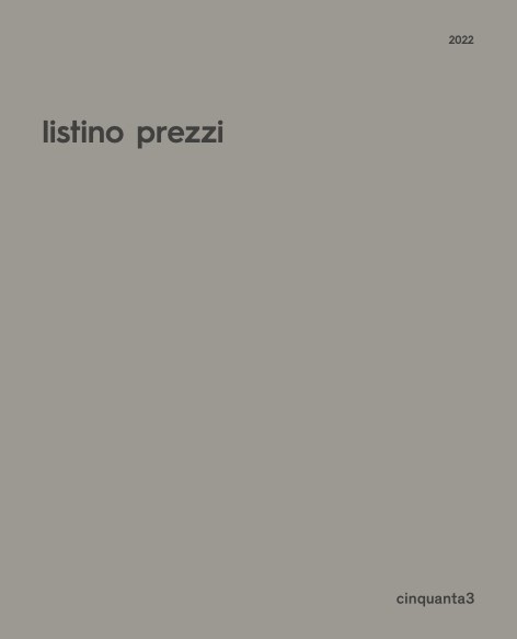 Cinquanta3 - 价目表 2022