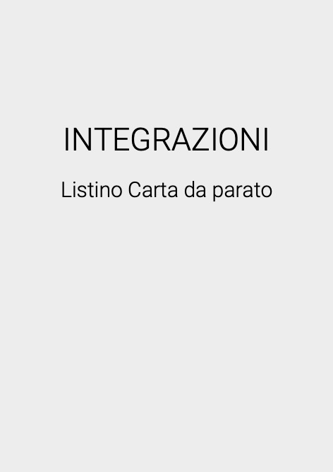 Coordonnè - Listino prezzi INTEGRAZIONI
