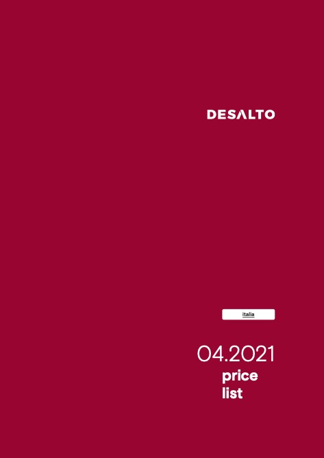 Desalto - Listino prezzi 04-2021