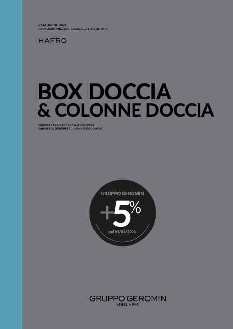 Hafro - Geromin - Listino prezzi Box Doccia & Colonne Doccia