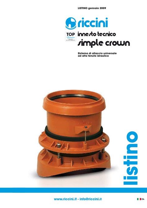 Riccini - Listino prezzi Innesto tecnico simple crown (rev.06 2019)
