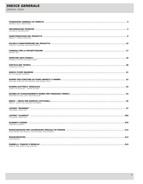 Gentili - Listino prezzi 2018