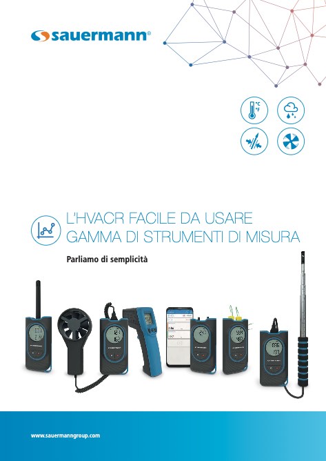 Sauermann - Catalogo GAMMA DI STRUMENTI DI MISURA