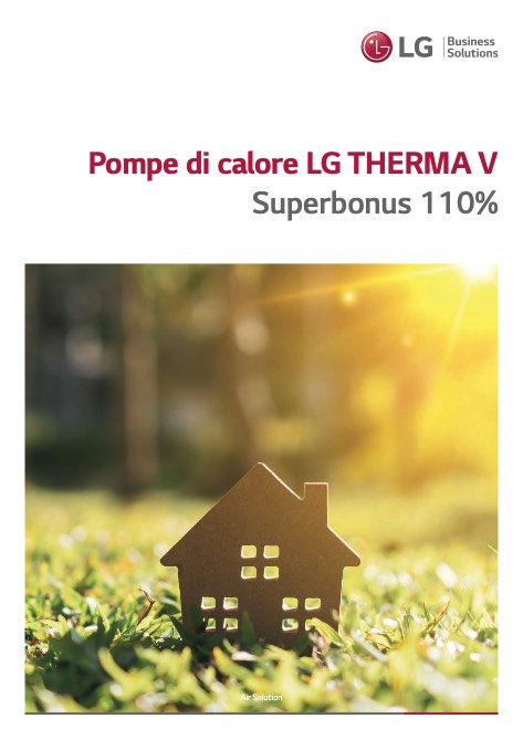 Lg Elecrtonics - Catalogue Pompe di calore THERMA V - Superbonus 110%