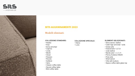 Sits - Catalogo Aggiornamenti 2023