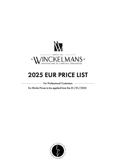 Winckelmans - Listino prezzi 2025