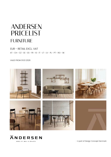 Andersen - Liste de prix Furniture
