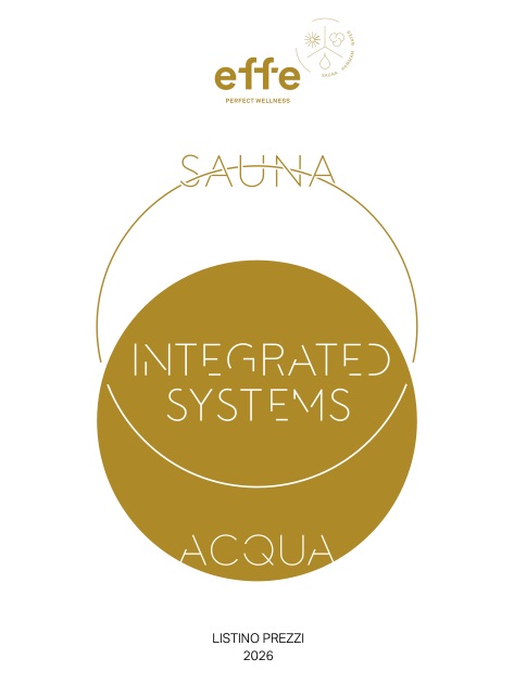 Effe - Liste de prix Sauna | Sistemi integrati | Acqua