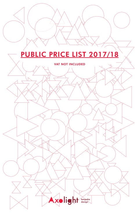 Axo Light - Price list 2017/18