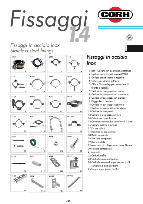 Corh - Catalogo Fissaggi inox