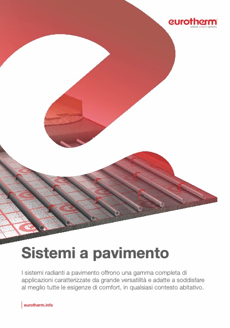 Eurotherm - Catálogo SISTEMI RADIANTI A PAVIMENTO