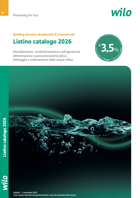 Wilo - Listino prezzi Maggio 2026