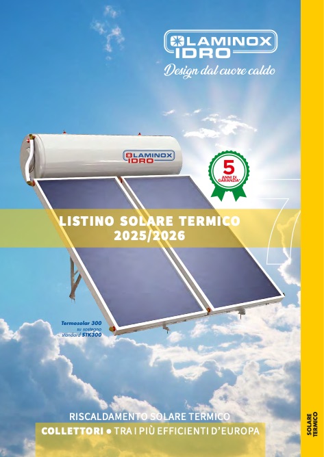 Laminox - Listino prezzi Solare Termico