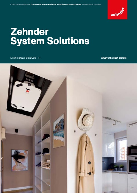 Zehnder Systems - Listino prezzi 02/2025