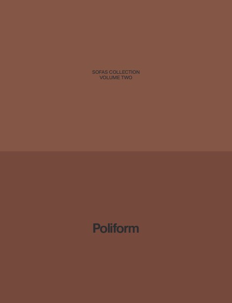 Poliform - Catalogue Sofas collection two