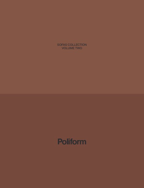Poliform - Catalogo Sofas collection two
