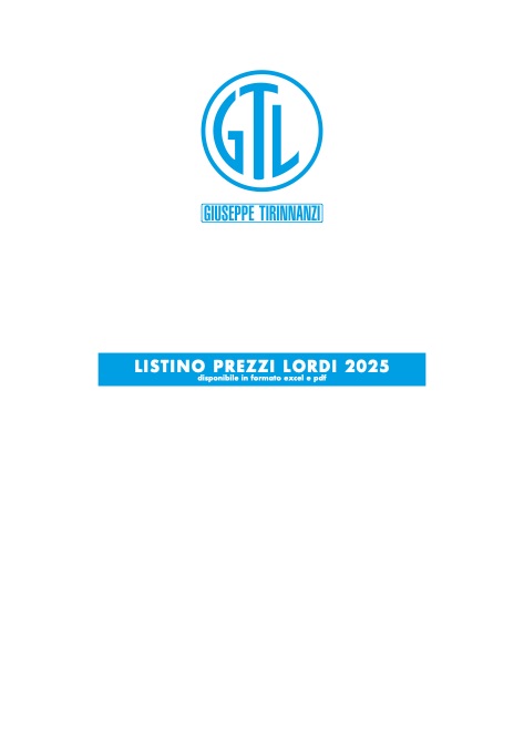 Giuseppe Tirinnanzi - Listino prezzi 2025