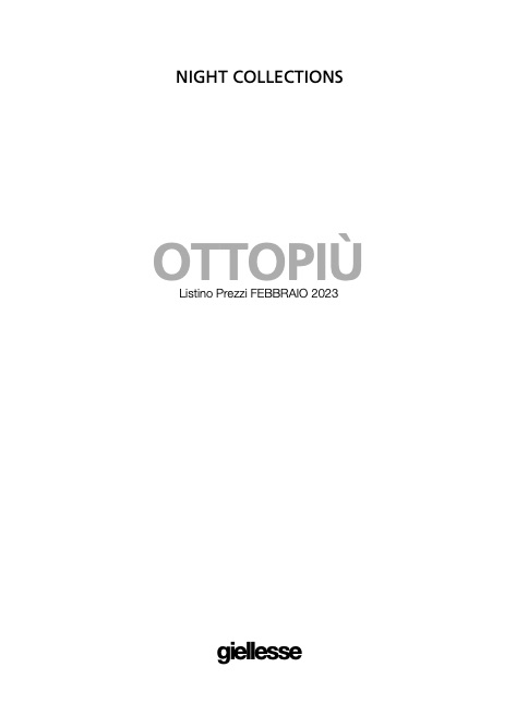 Giellesse - 价目表 Ottopiù