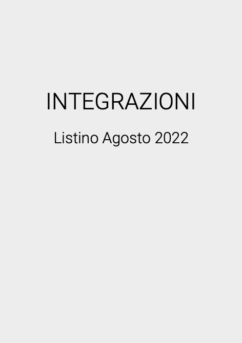 Aparici - Lista de precios INTEGRAZIONI