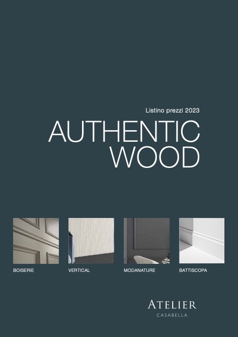 Atelier Casabella - Listino prezzi Authentic Wood 2023 (rev 05.2025)