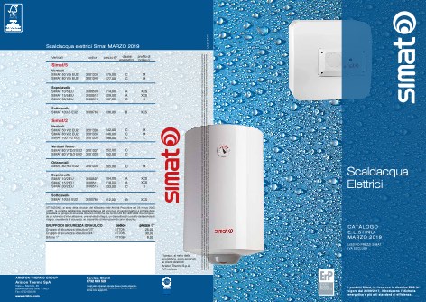 Simat - Listino prezzi Scaldacqua Elettrici