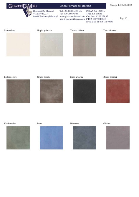 Giovanni De Maio - 目录 Fornaci del Barone