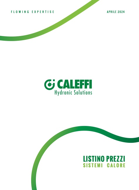 Caleffi - Прайс-лист Sistemi calore