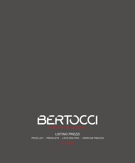 Bertocci - 价目表 2015