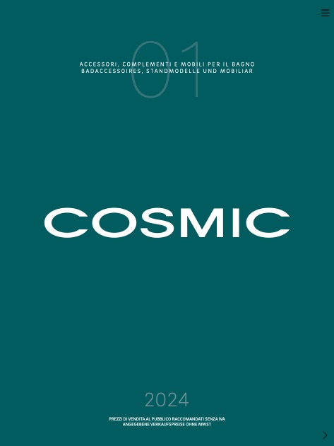 Cosmic - 价目表 01 | Accessori, Complementi e Mobili da bagno
