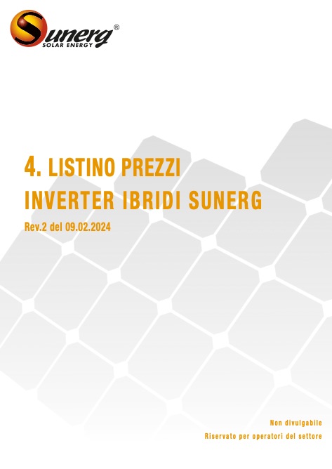 Sunerg - Listino prezzi INVERTER IBRIDI Rev.2